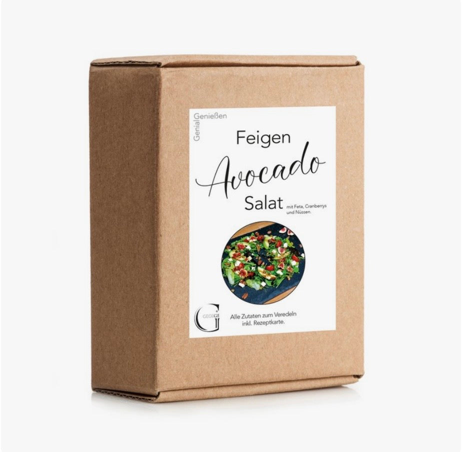 Adventskalender IDEEN Salat-Box für Feigen Avocado Salat
