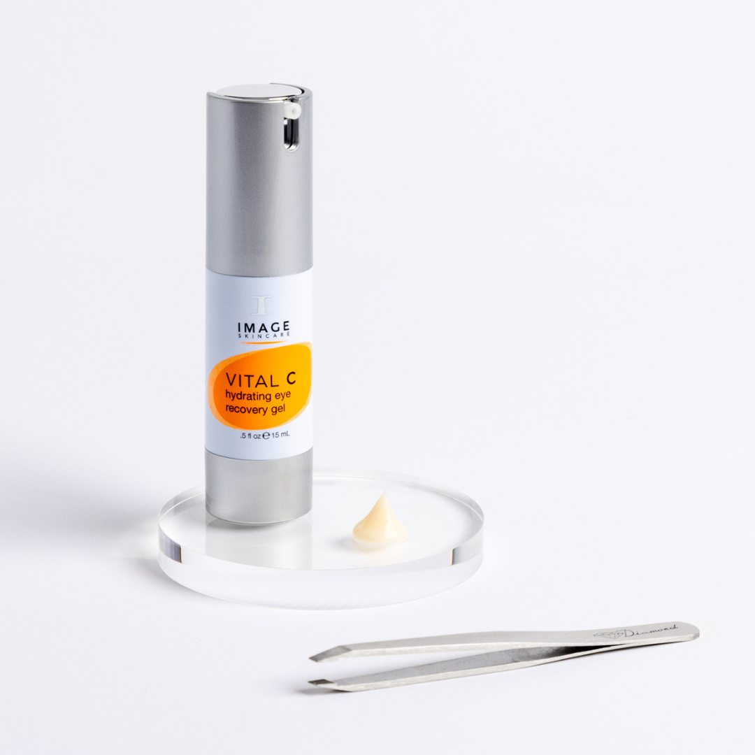 Hochwirksame Pflege für die Augen - Eye Recovery Gel/Diamond Pinzette