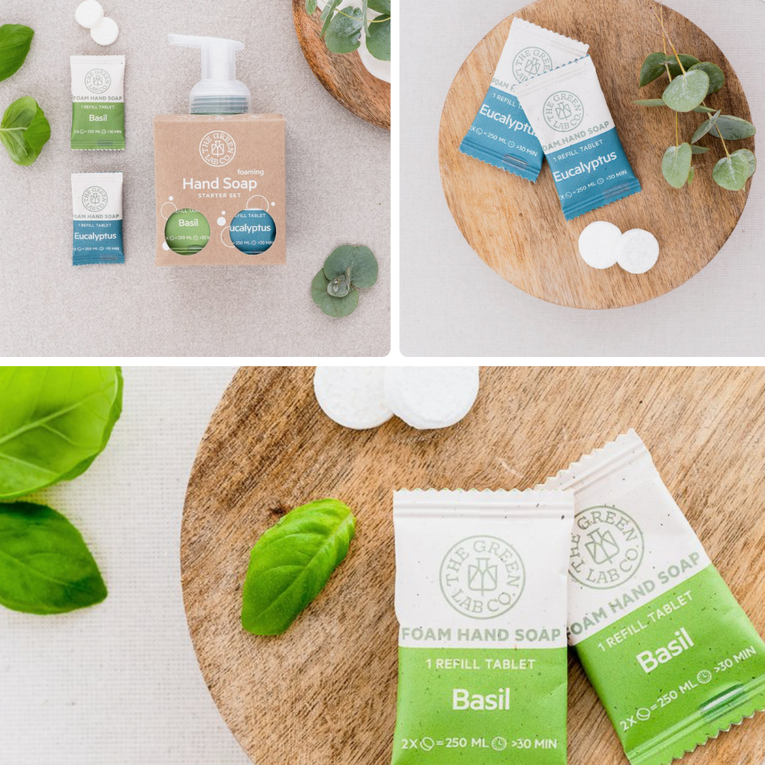 Basis-Starterset Handseifentabletten – Eukalyptus & Basilikum